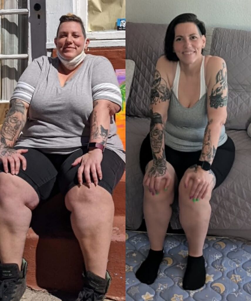 weight loss journey from 2023 to 2026, down 170lbs